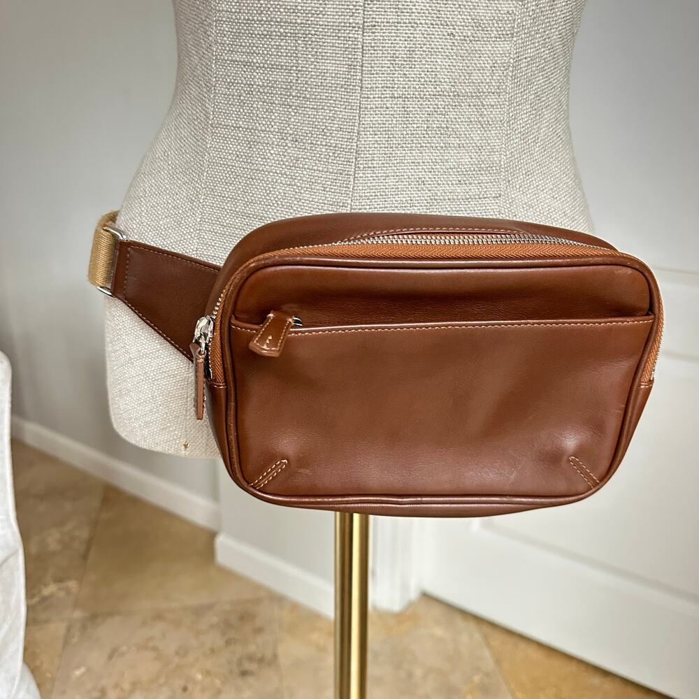 Coach British Tan Leather Fanny Pack/Waist Bag